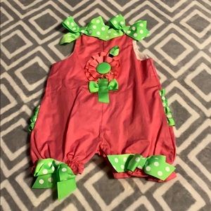 Mud Pie- 0-6m Romper. EUC-
